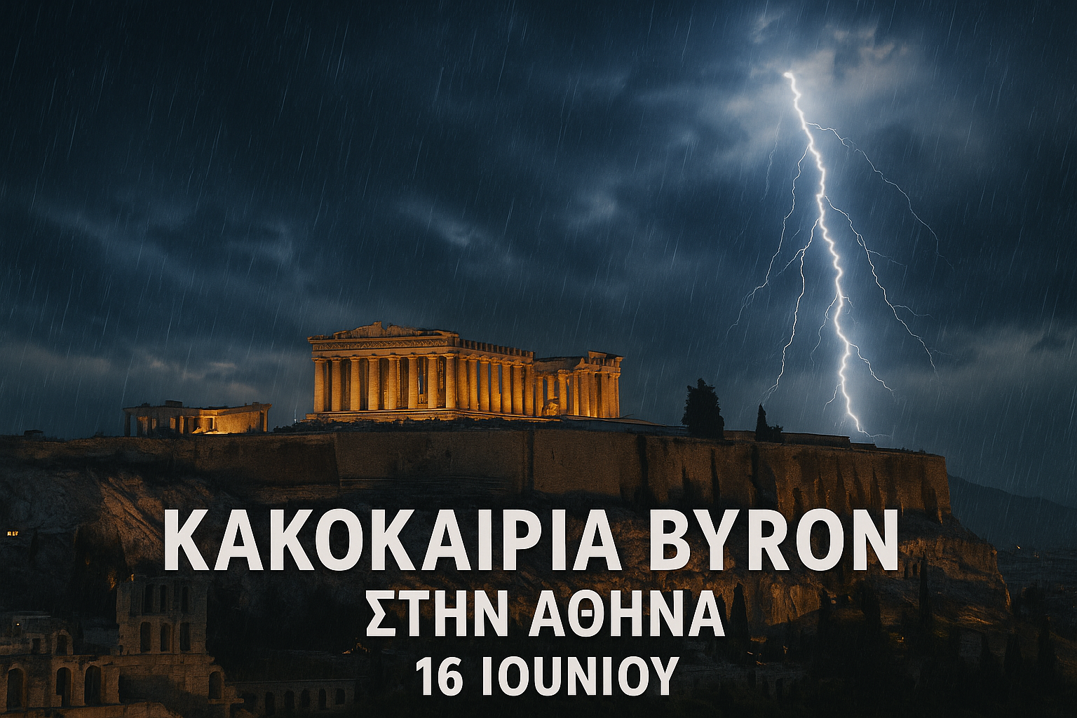 Κακοκαιρία Byron στην Αθήνα: Πώς χτυπά την πρωτεύουσα και τι ζητά η Πολιτική Προστασία από τους πολίτες