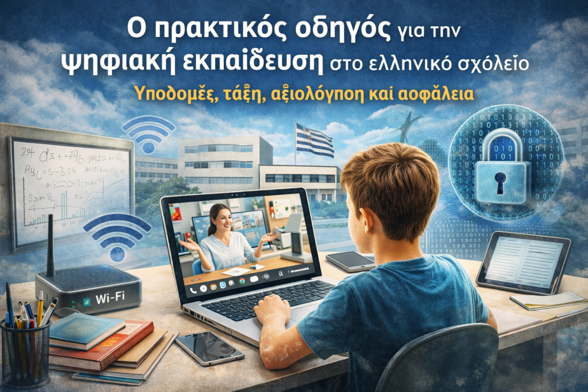 Ο πρακτικός οδηγός για την ψηφιακή εκπαίδευση στο ελληνικό σχολείο: υποδομές, τάξη, αξιολόγηση και ασφάλεια