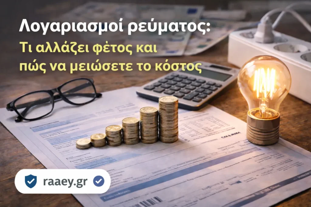 Λογαριασμοί ρεύματος: Τι αλλάζει φέτος και πώς να μειώσετε άμεσα το κόστος