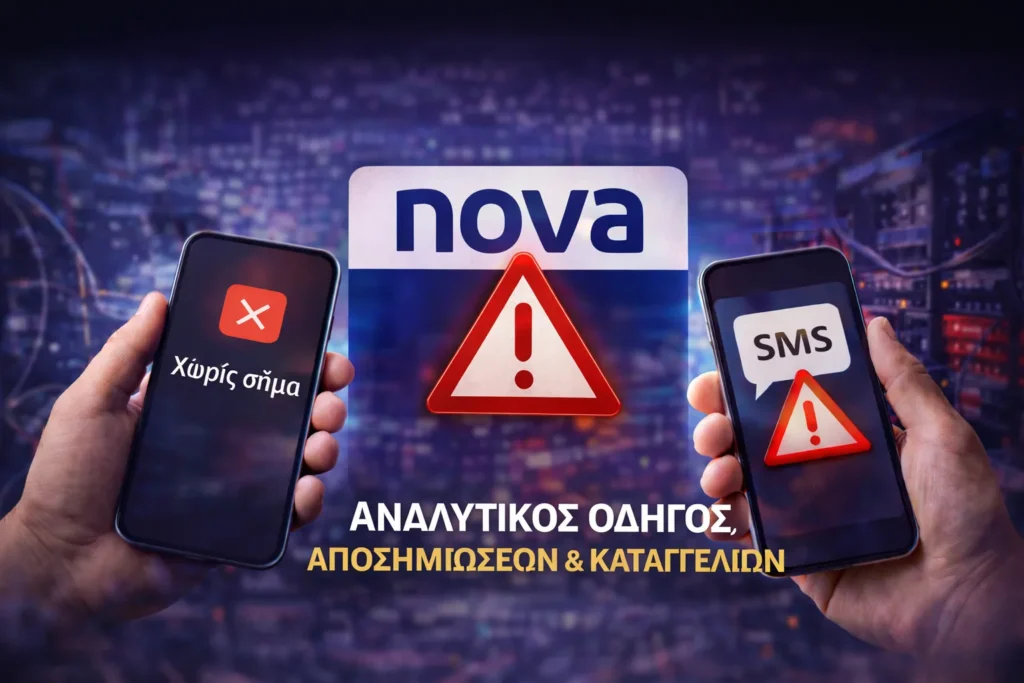 Nova: Τι έδειξε η διερεύνηση της πανελλαδικής διακοπής – Τι δικαιούνται οι συνδρομητές