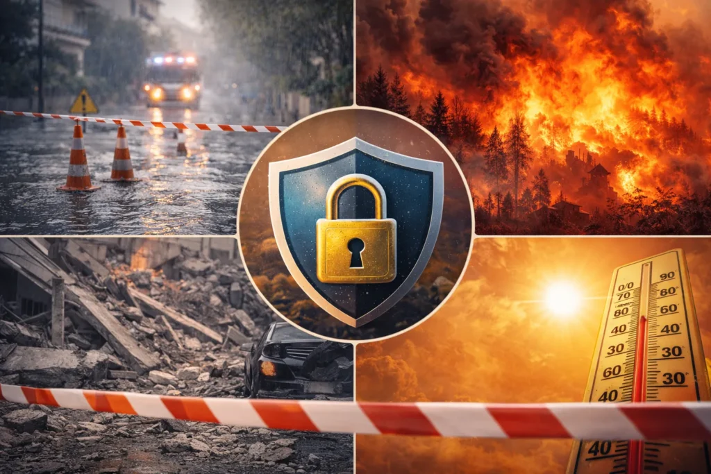 Οδηγός επιβίωσης για όλους: τι κάνεις σε κακοκαιρία, σεισμό, φωτιά, πλημμύρα και έκτακτη ανάγκη