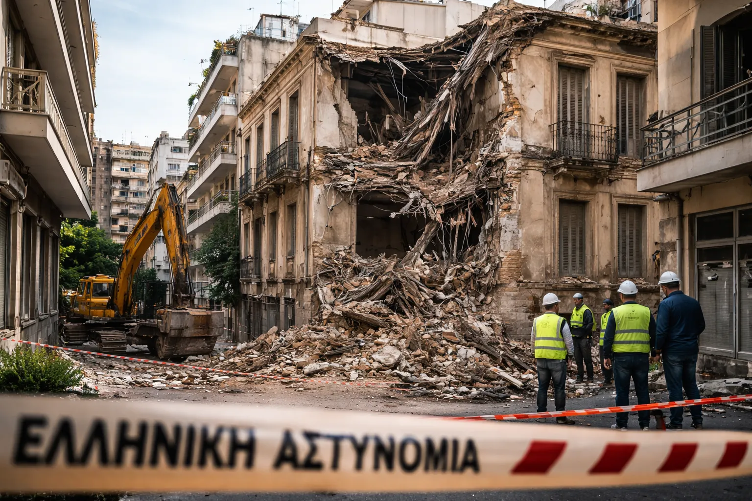 Πειραιάς: μερική κατεδάφιση κτιρίου που κατέρρευσε στην καταιγίδα — τι δείχνει το περιστατικό και τι πρέπει να κάνει ο πολίτης