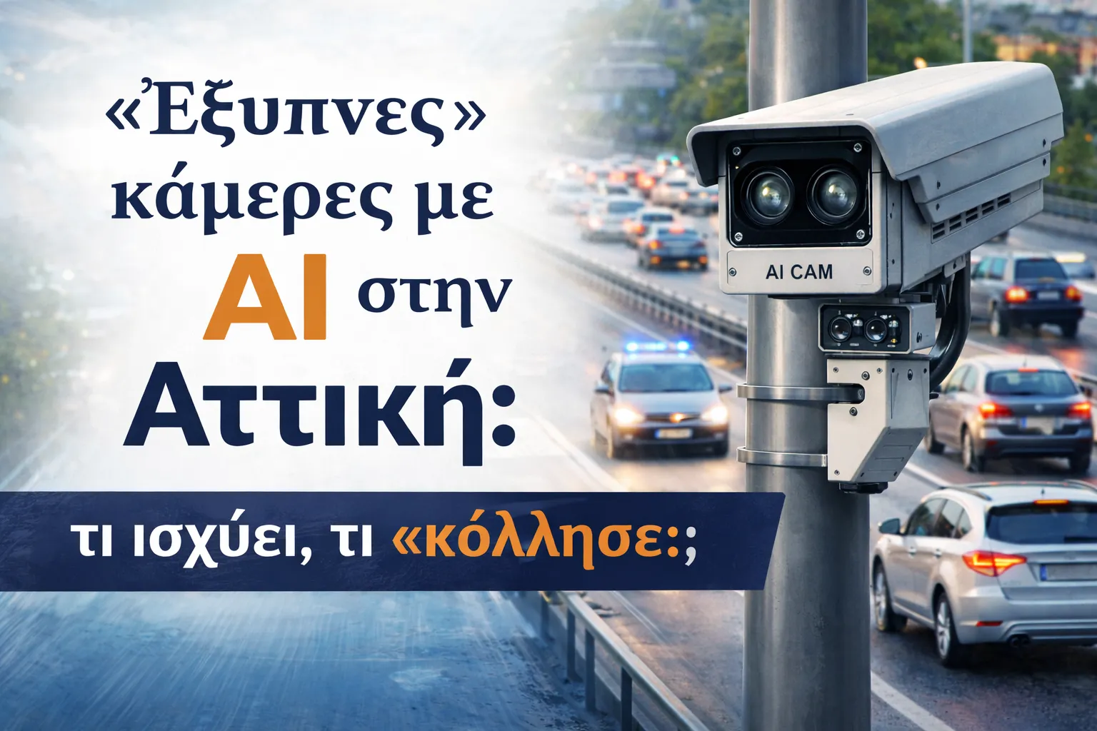 «Έξυπνες» κάμερες με AI στην Αττική: τι ισχύει, τι «κόλλησε» και τι πρέπει να ξέρει ο οδηγός
