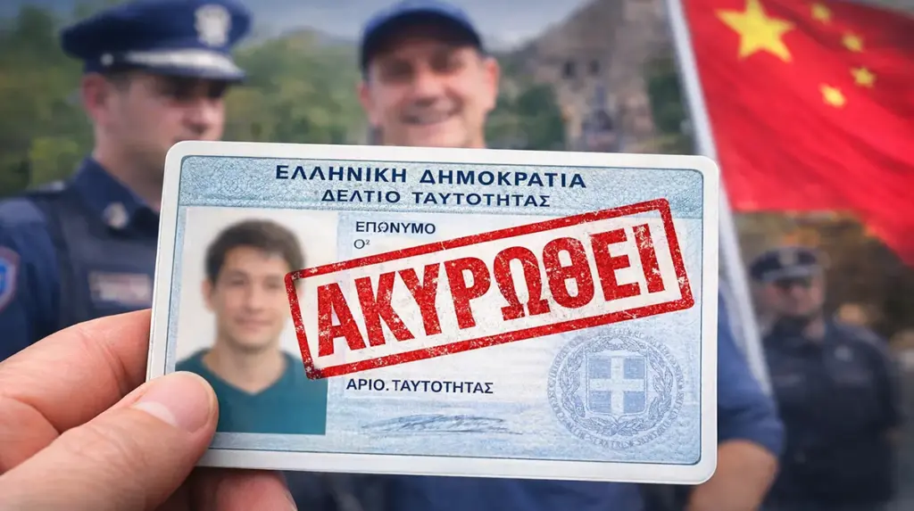 Φερόμενη κατασκοπεία υπέρ της Κίνας: τι σημαίνει η αφαίρεση ελληνικής ταυτότητας