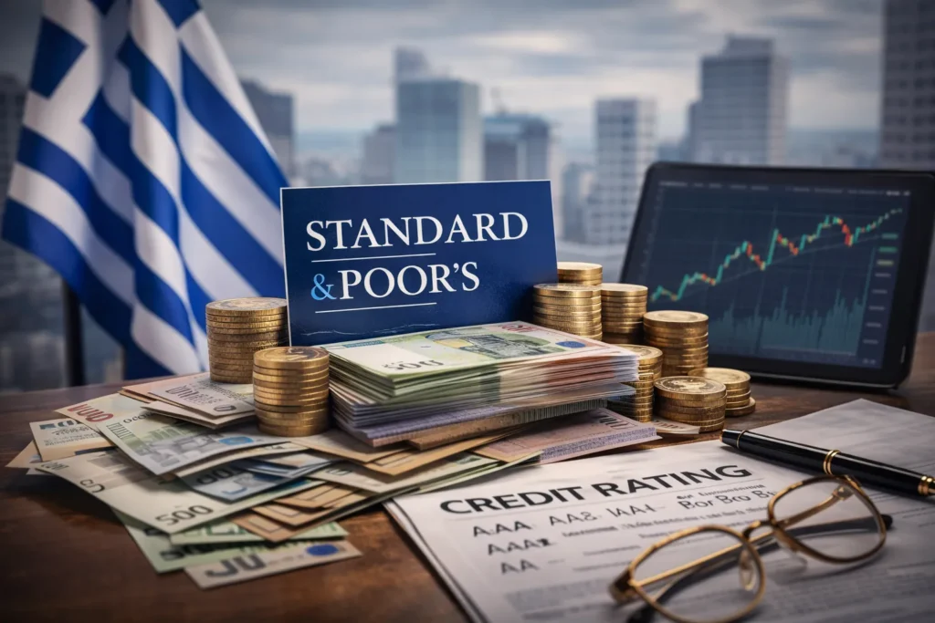 S&P για Ελλάδα: Τι Σημαίνει η Νέα Αξιολόγηση για Δάνεια, Επενδύσεις και Νοικοκυριά