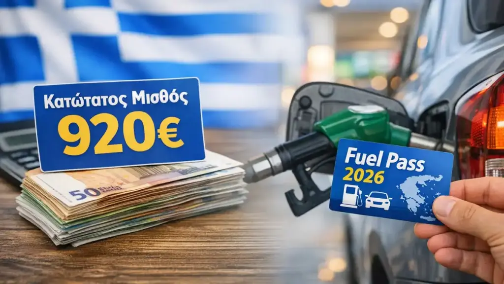 Κατώτατος μισθός και Fuel Pass 2026: τι αλλάζει από 1η Απριλίου και τι σημαίνει για το κόστος ζωής