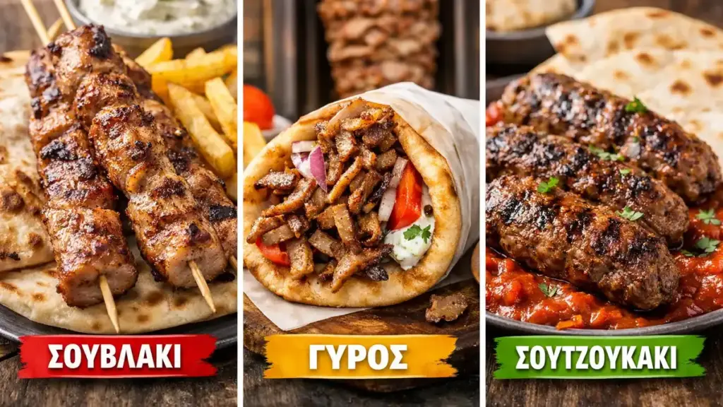 Σουβλάκι, καλαμάκι ή γύρος; Η απλή εξήγηση που λύνει το πιο διάσημο ελληνικό μπέρδεμα