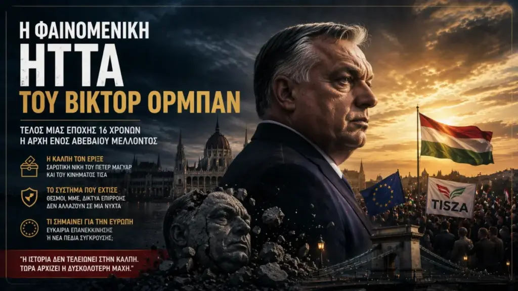 Η φαινομενική ήττα του Βίκτορ Όρμπαν: γιατί η κάλπη τον έριξε, αλλά το σύστημα που έχτισε δεν πέφτει σε μία νύχτα
