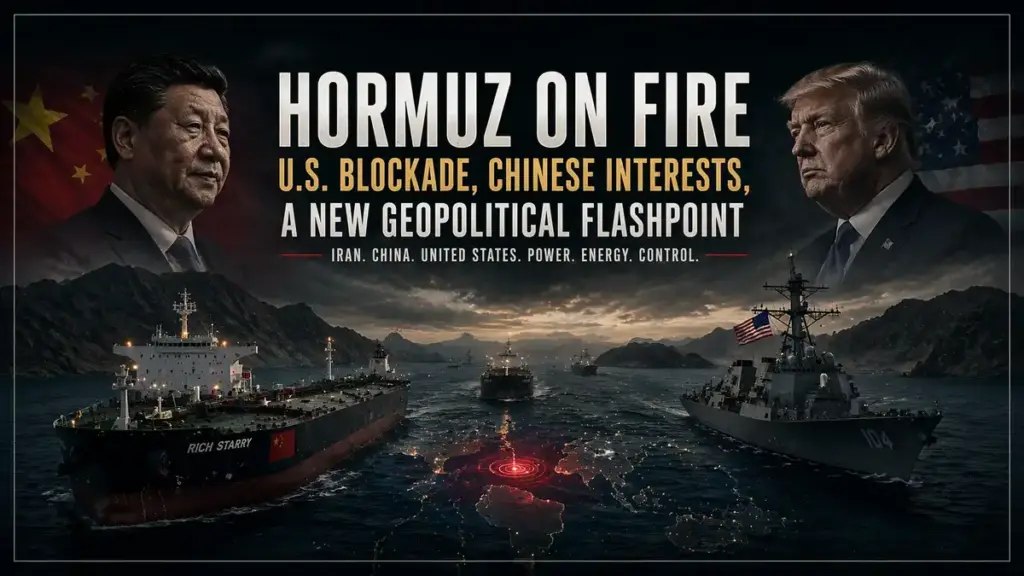 When Hormuz Reaches China: How the U.S. Blockade on Iran Is Turning Into a Geopolitical Test for Beijing