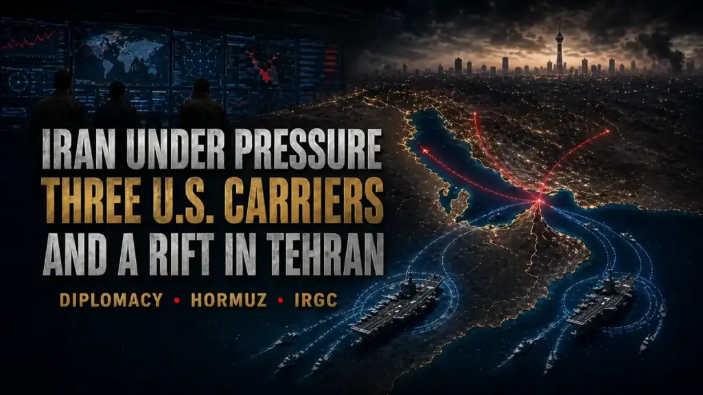 Iran Under Pressure: Three U.S. Carriers, an Internal Rift, and Diplomacy in the Shadow of Force