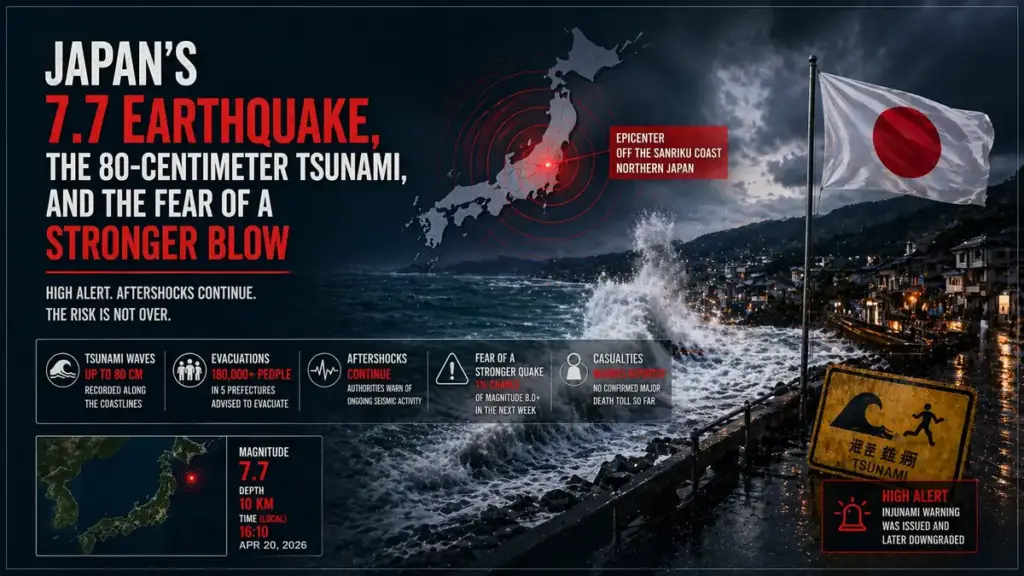 Japan’s 7.7 Quake, the 80-Centimeter Tsunami, and the Fear of a Stronger Blow