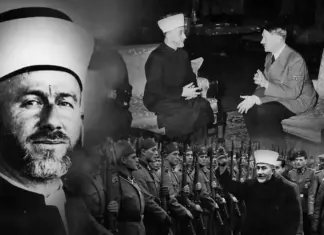 Ιστορικό μοντάζ με τον Μεγάλο Μουφτή της Ιερουσαλήμ και σκηνές συνάντησης με τη ναζιστική ηγεσία
