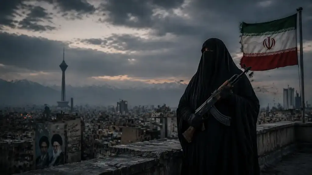 Tehran’s “Ghost Women”: Chador, Machine Guns, and the Propaganda of Regime Survival
