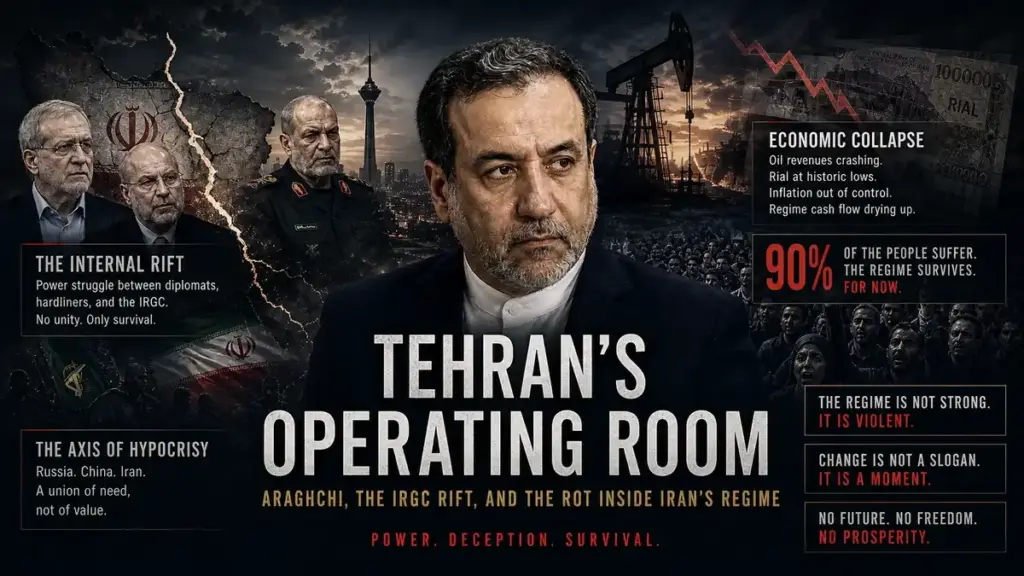 Tehran’s Operating Room: Araghchi, the IRGC Rift, and the Rot Inside Iran’s Regime